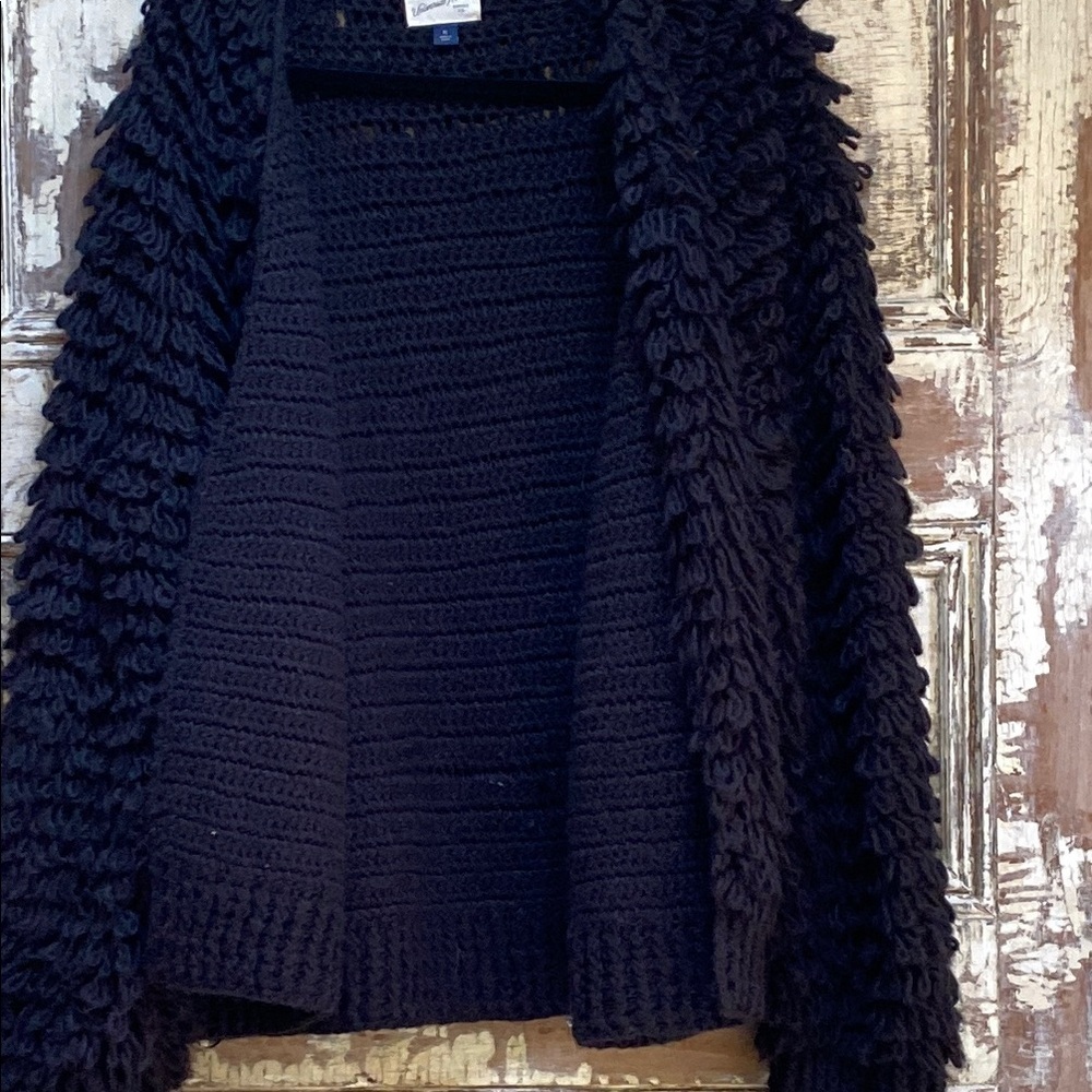 Universal Thread Black Knit Sweater cardigan, Size XL - Picture 4 of 6